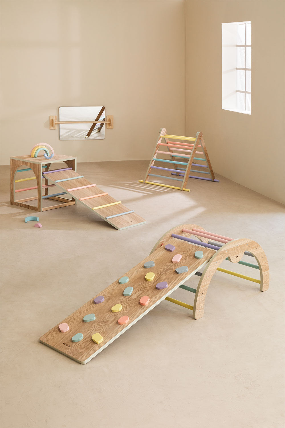 Arche d'apprentissage en bois Pyqer Colors Kids