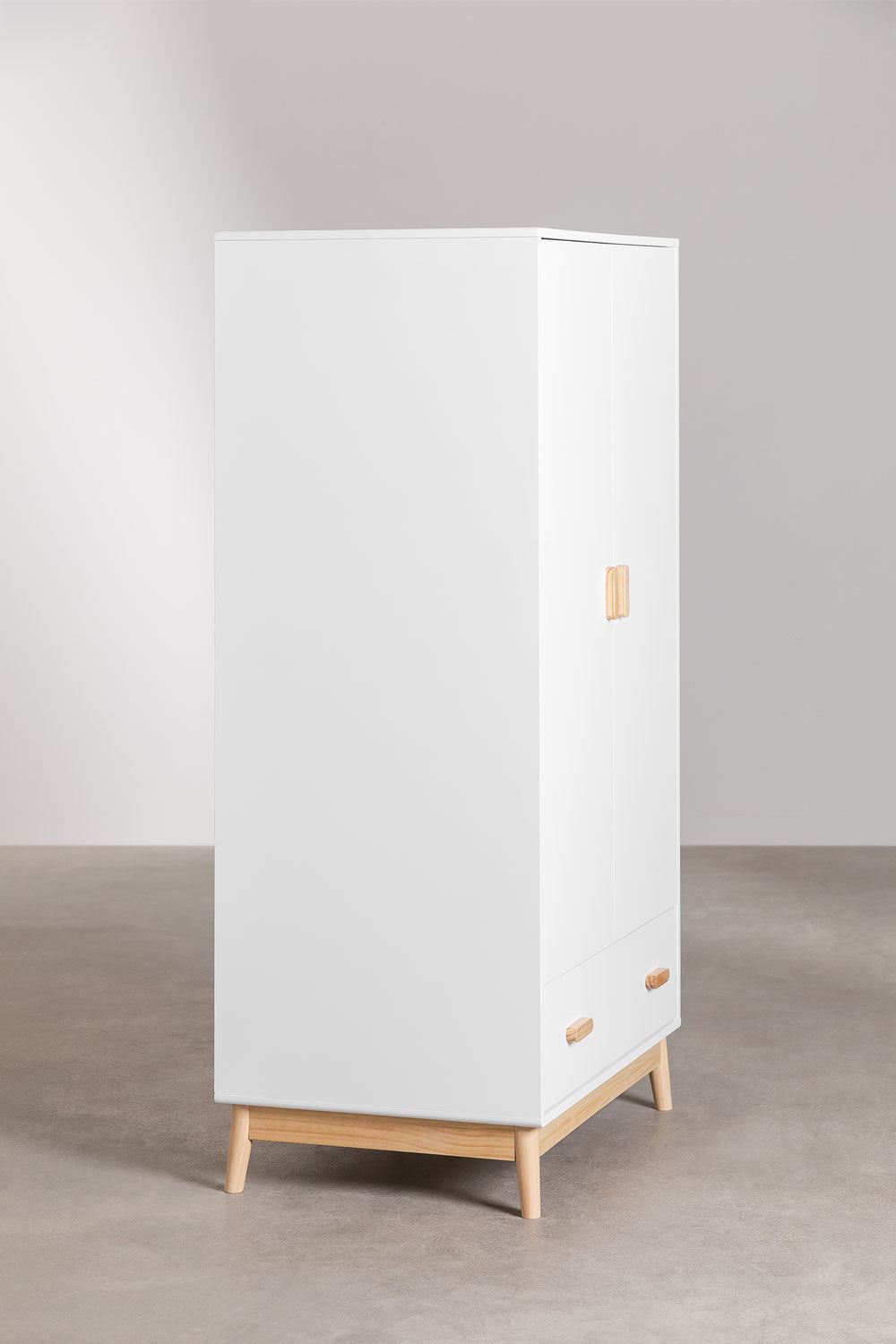 Armoire avec tiroir en MDF et bois de pin Tom Kids