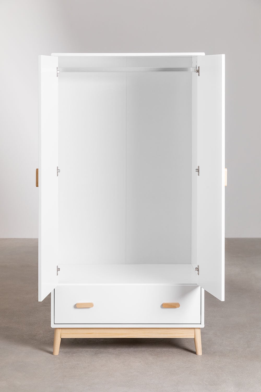 Armoire avec tiroir en MDF et bois de pin Tom Kids