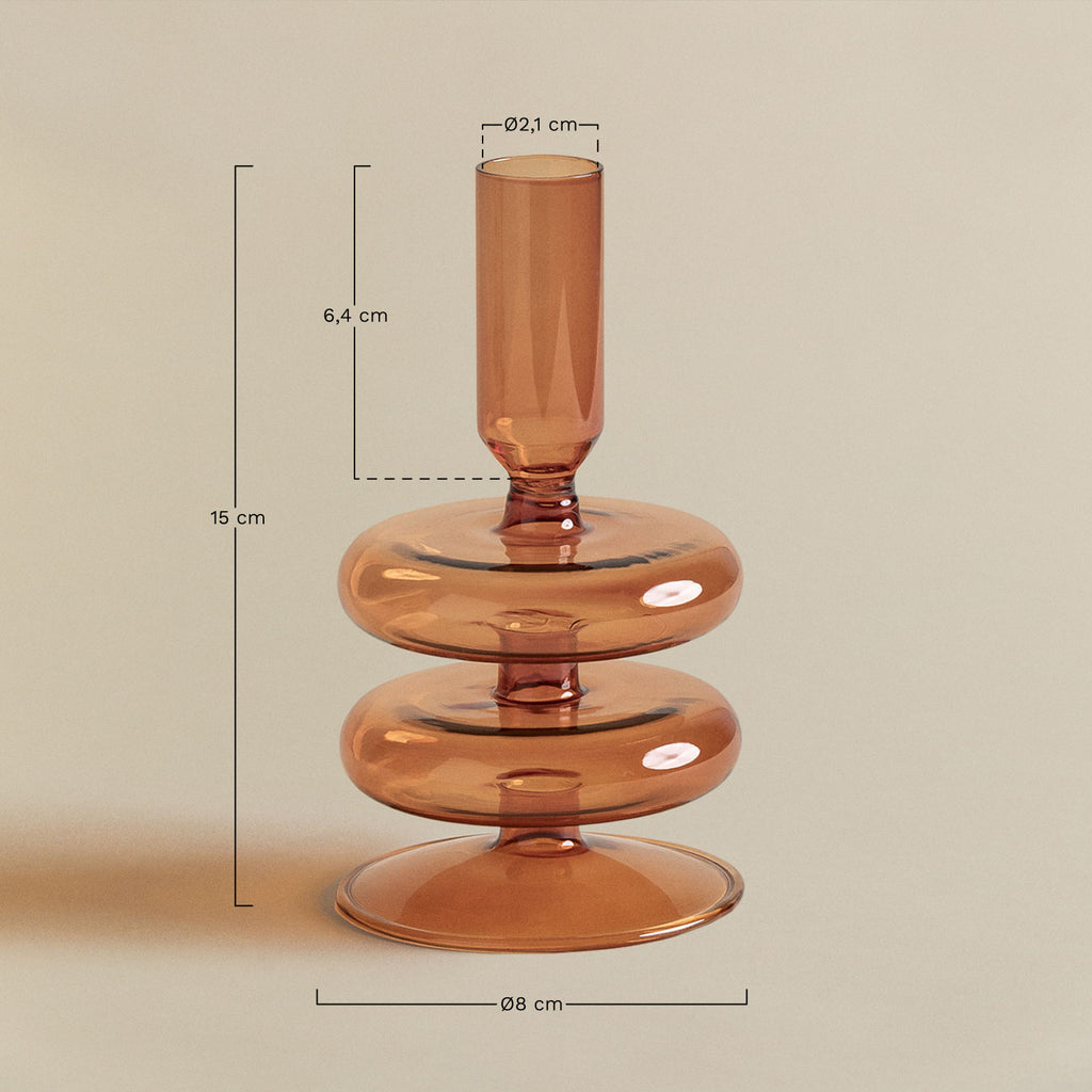 Chandelier en verre Olmeto