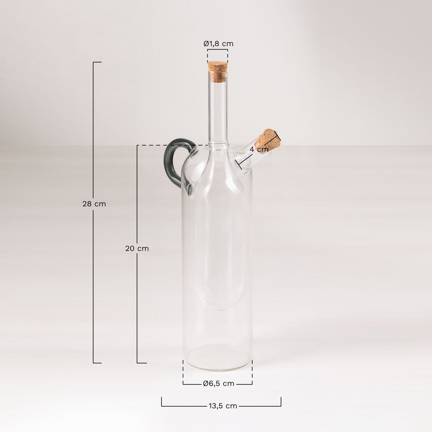 Huilier-vinaigrier en verre Ardic