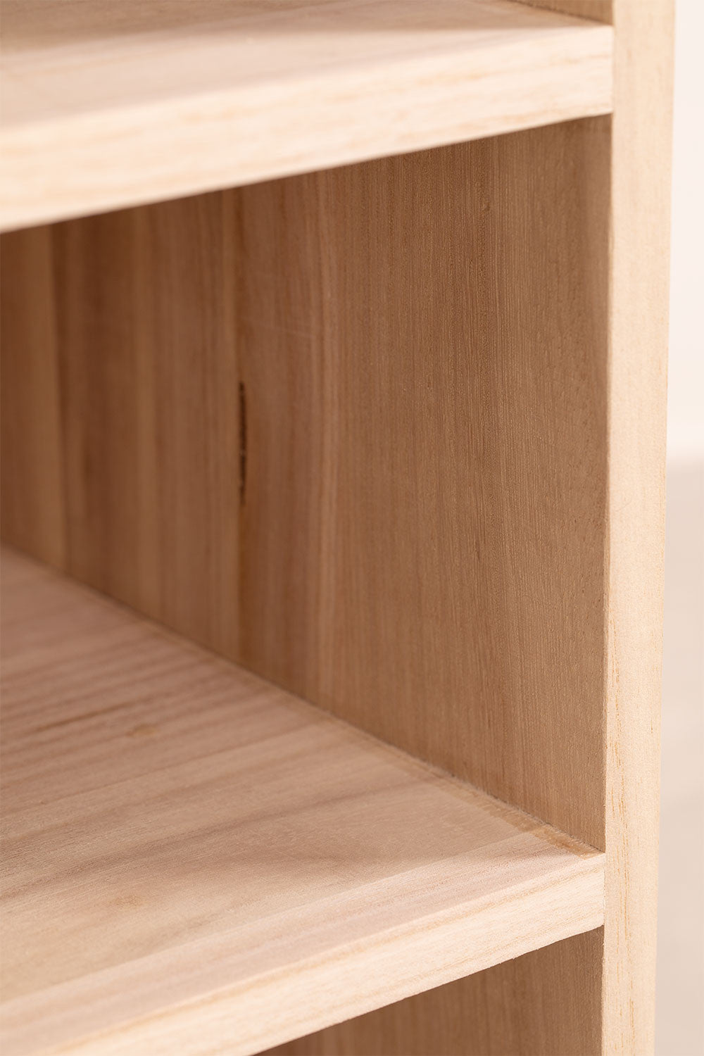 Buffet 100x40 cm en bois avec 2 étagères Ralik