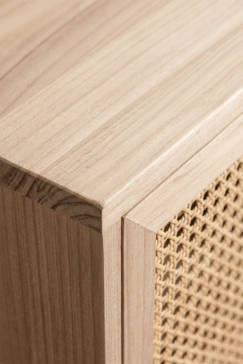 Buffet 100x40 cm en bois avec 2 étagères Ralik
