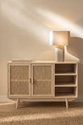 Buffet 100x40 cm en bois avec 2 étagères Ralik