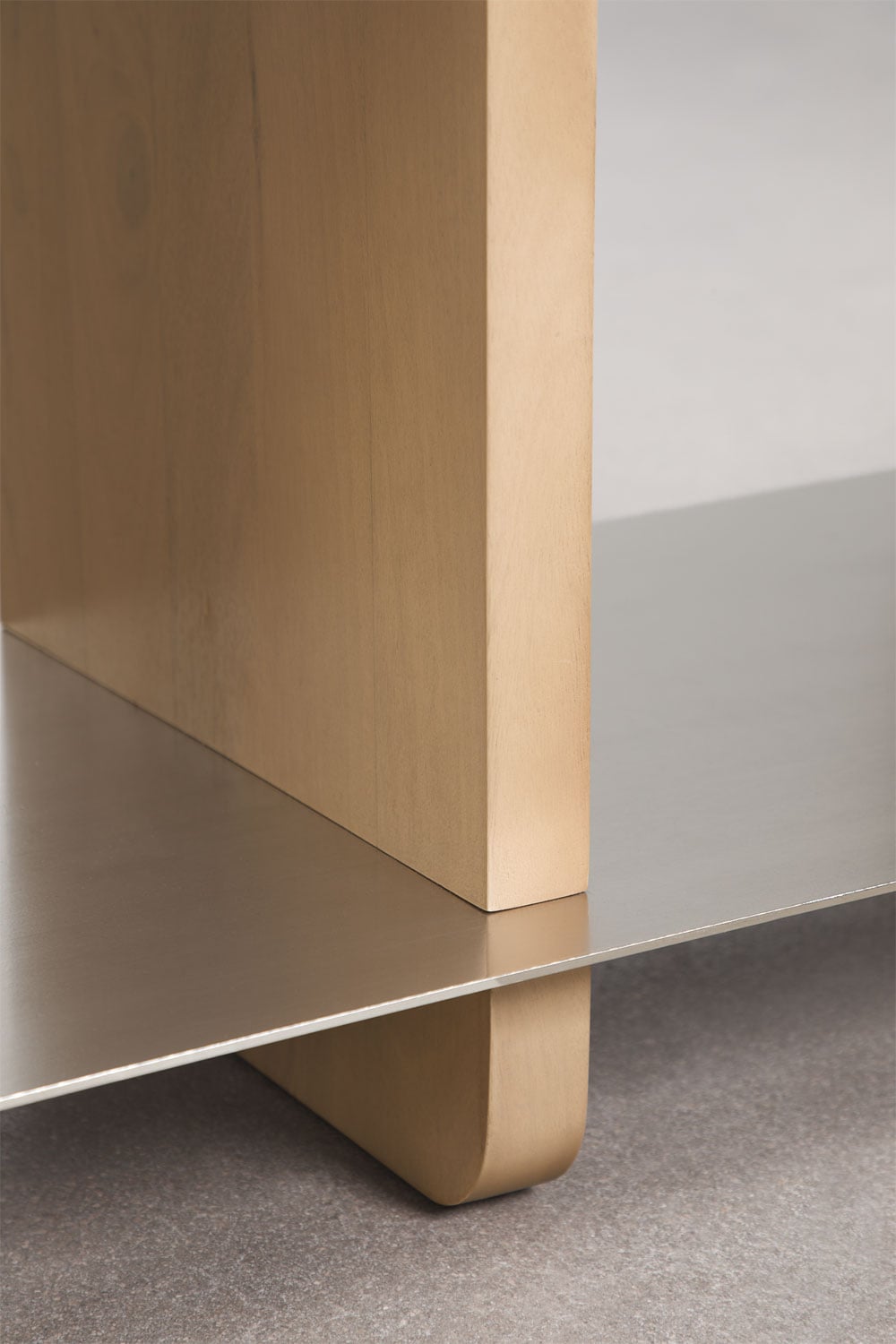 Buffet 150x40 cm en bois de manguier et acier Tokyo