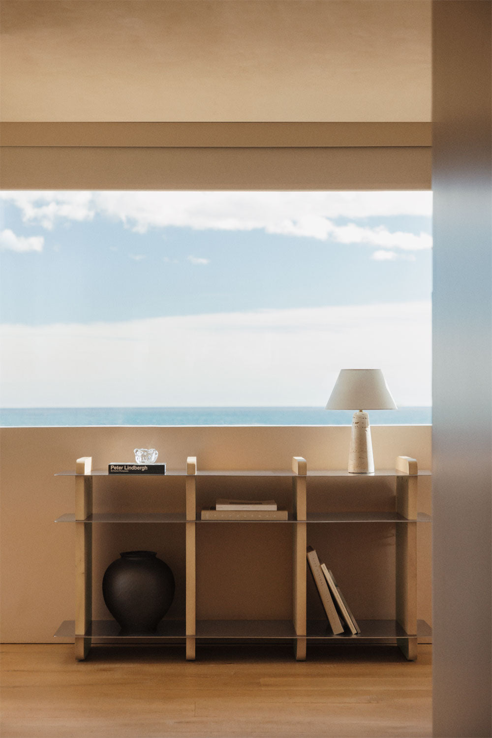 Buffet 150x40 cm en bois de manguier et acier Tokyo