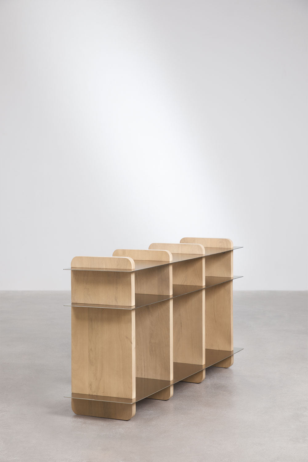 Buffet 150x40 cm en bois de manguier et acier Tokyo
