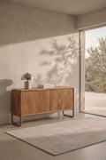 Buffet 160x40 cm en bois de manguier Maupaul