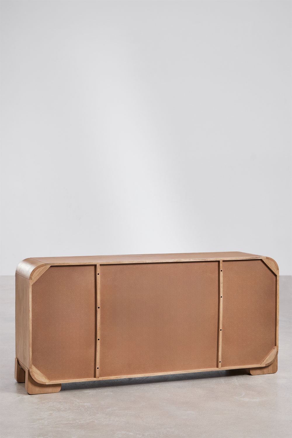 Buffet 160x45 cm en bois de manguier et pierre naturelle Kivalina