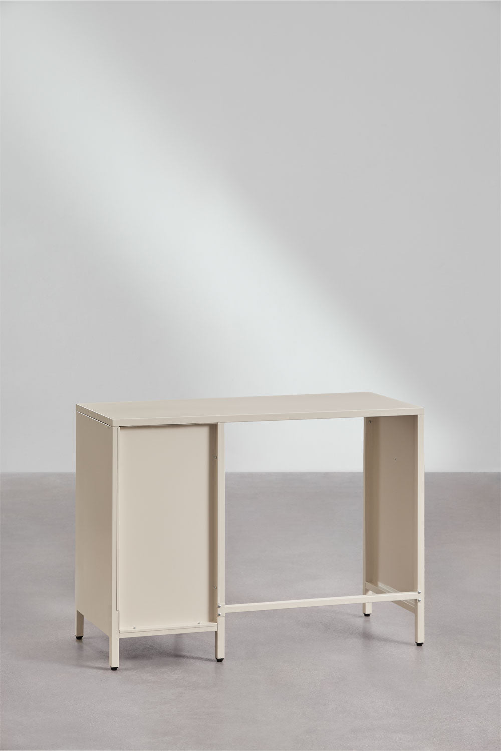 Bureau 100x40 cm en acier avec tiroirs Janine
