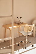 Bureau 100x50 cm en bambou avec tiroirs Takeo