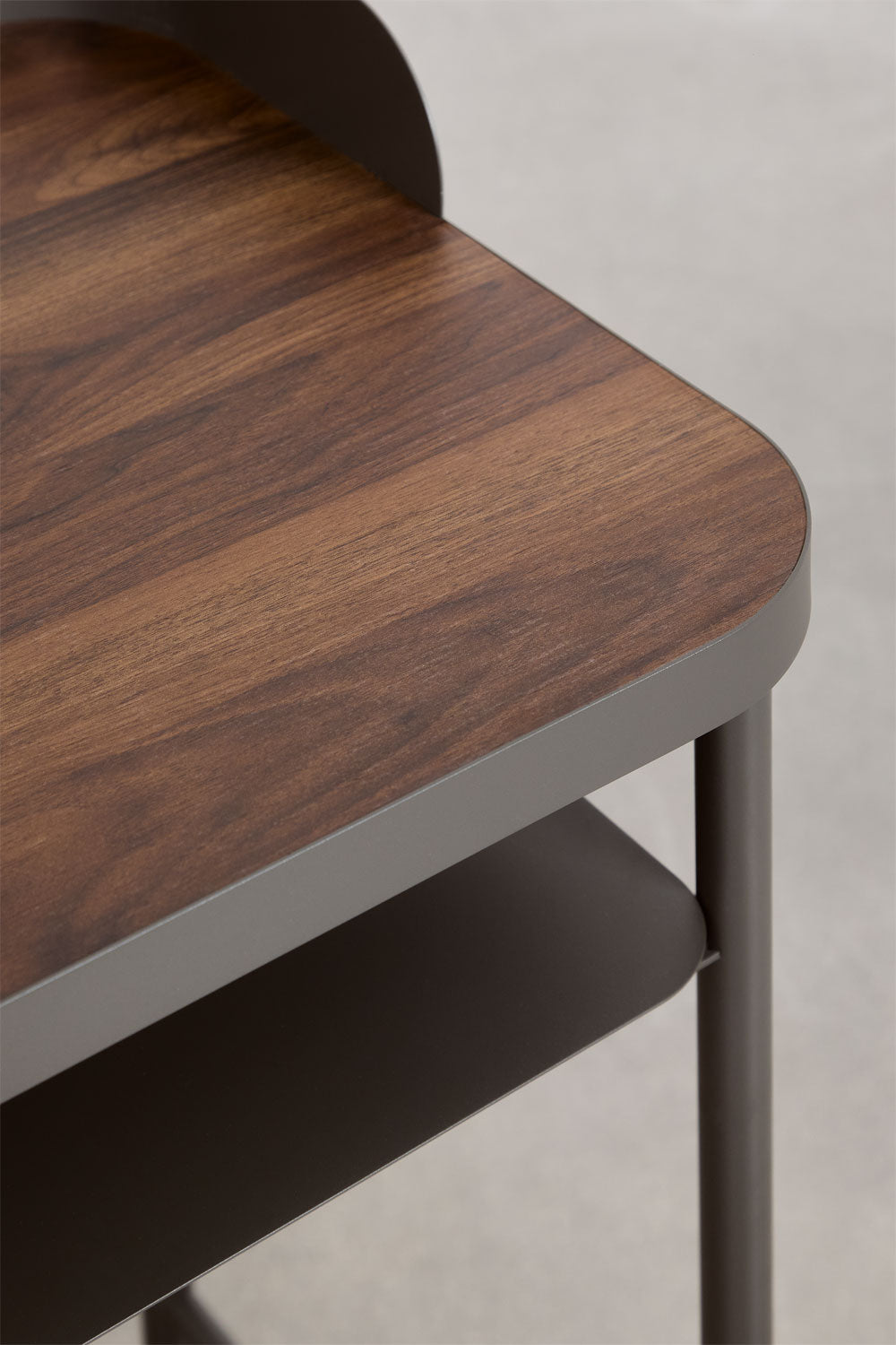 Bureau 120x50 cm en acier et MDF Kerobert