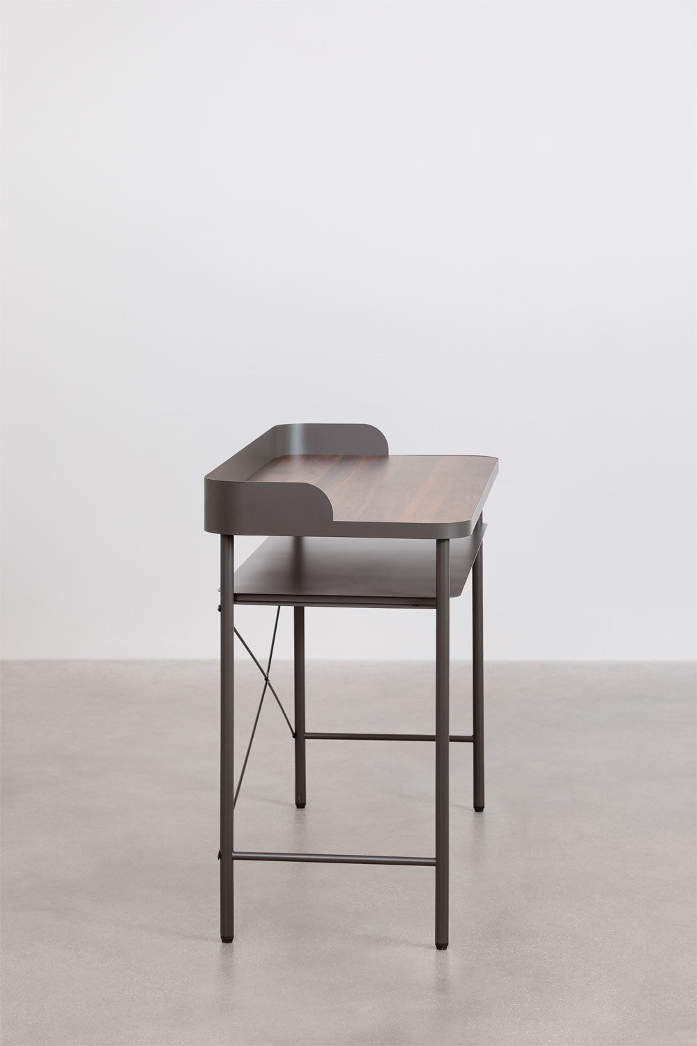 Bureau 120x50 cm en acier et MDF Kerobert