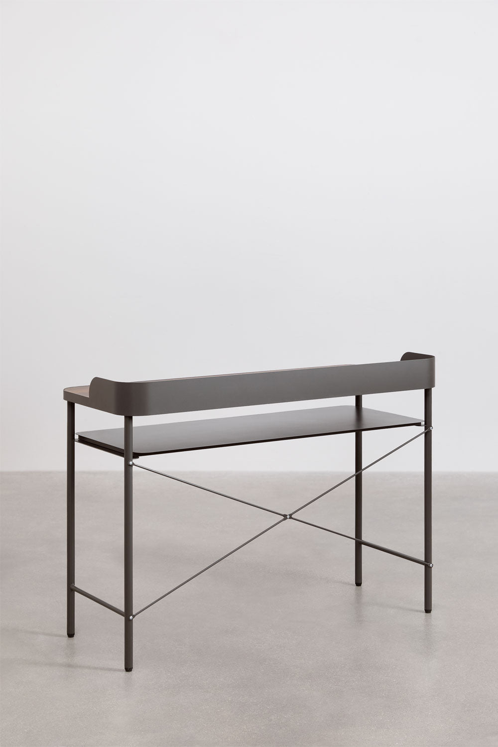 Bureau 120x50 cm en acier et MDF Kerobert