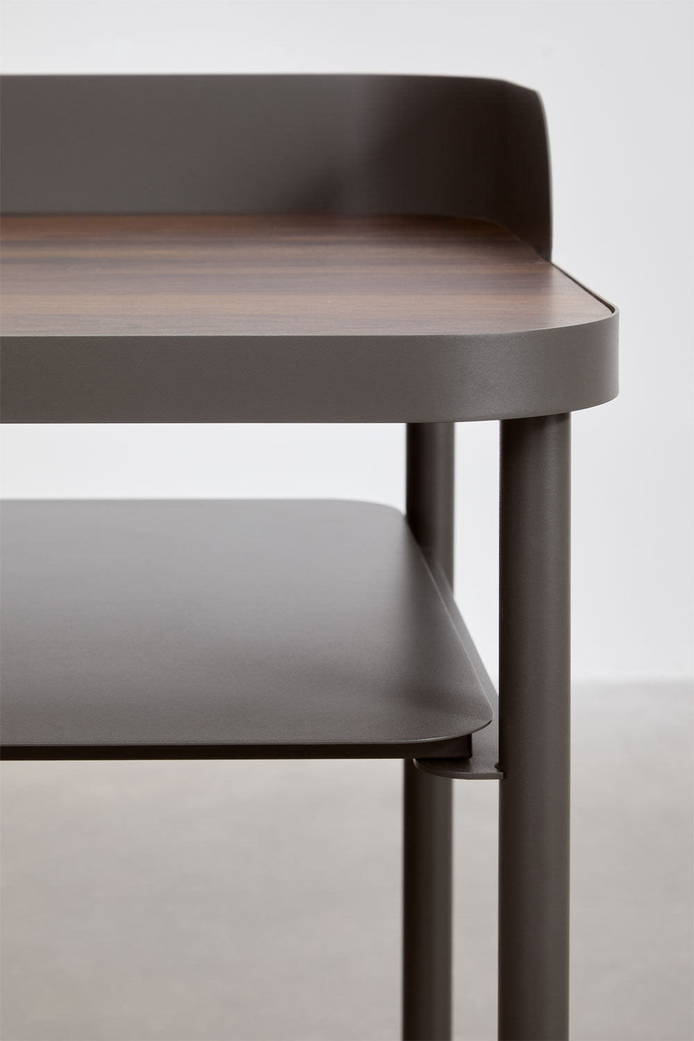 Bureau 120x50 cm en acier et MDF Kerobert