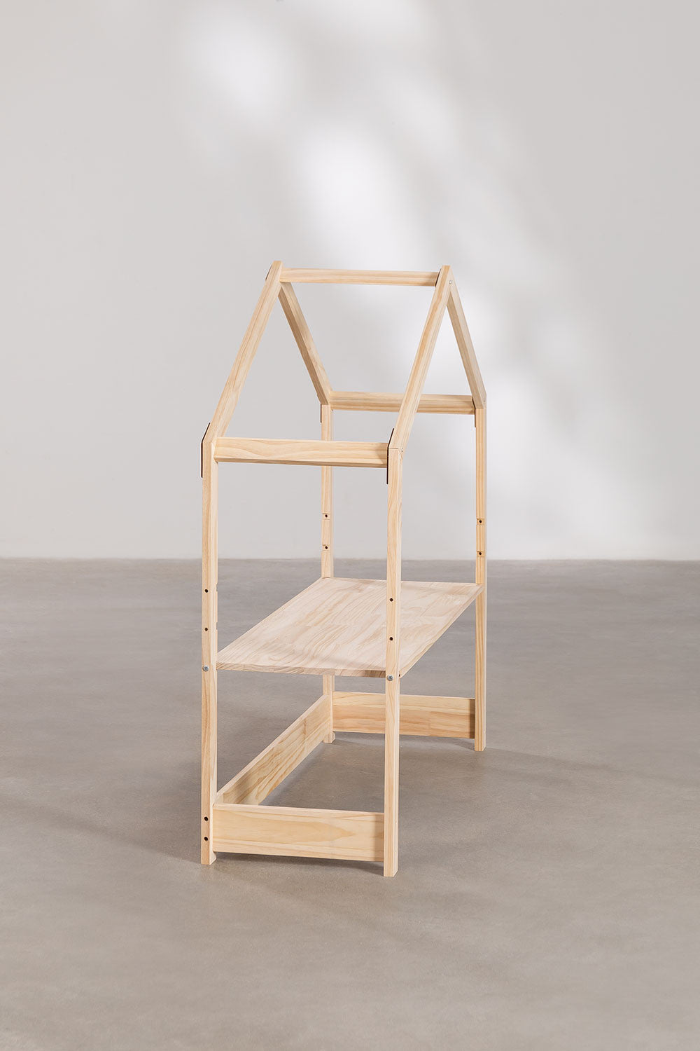 Bureau réglable en hauteur en bois de pin Estudi Kids