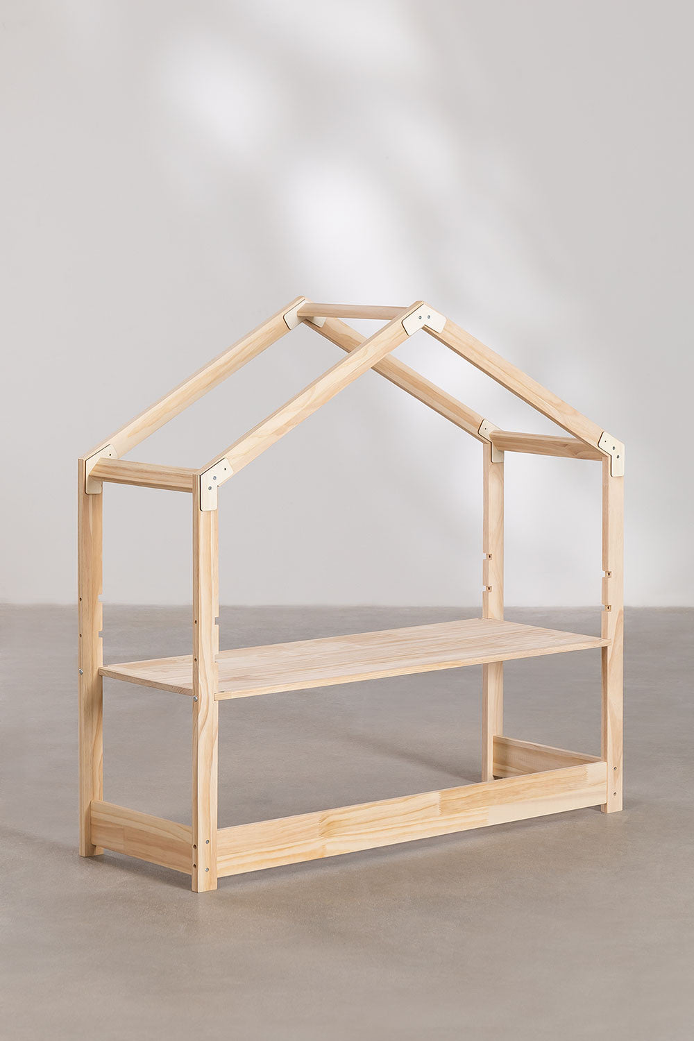 Bureau réglable en hauteur en bois de pin Estudi Kids