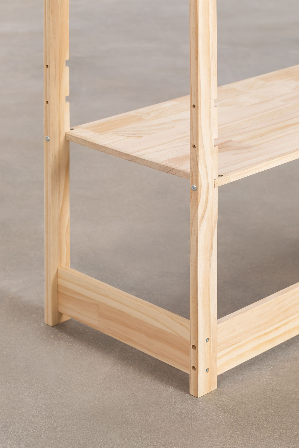 Bureau réglable en hauteur en bois de pin Estudi Kids