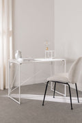 Bureau rectangulaire pliant 100x50 cm en MDF et métal Andra