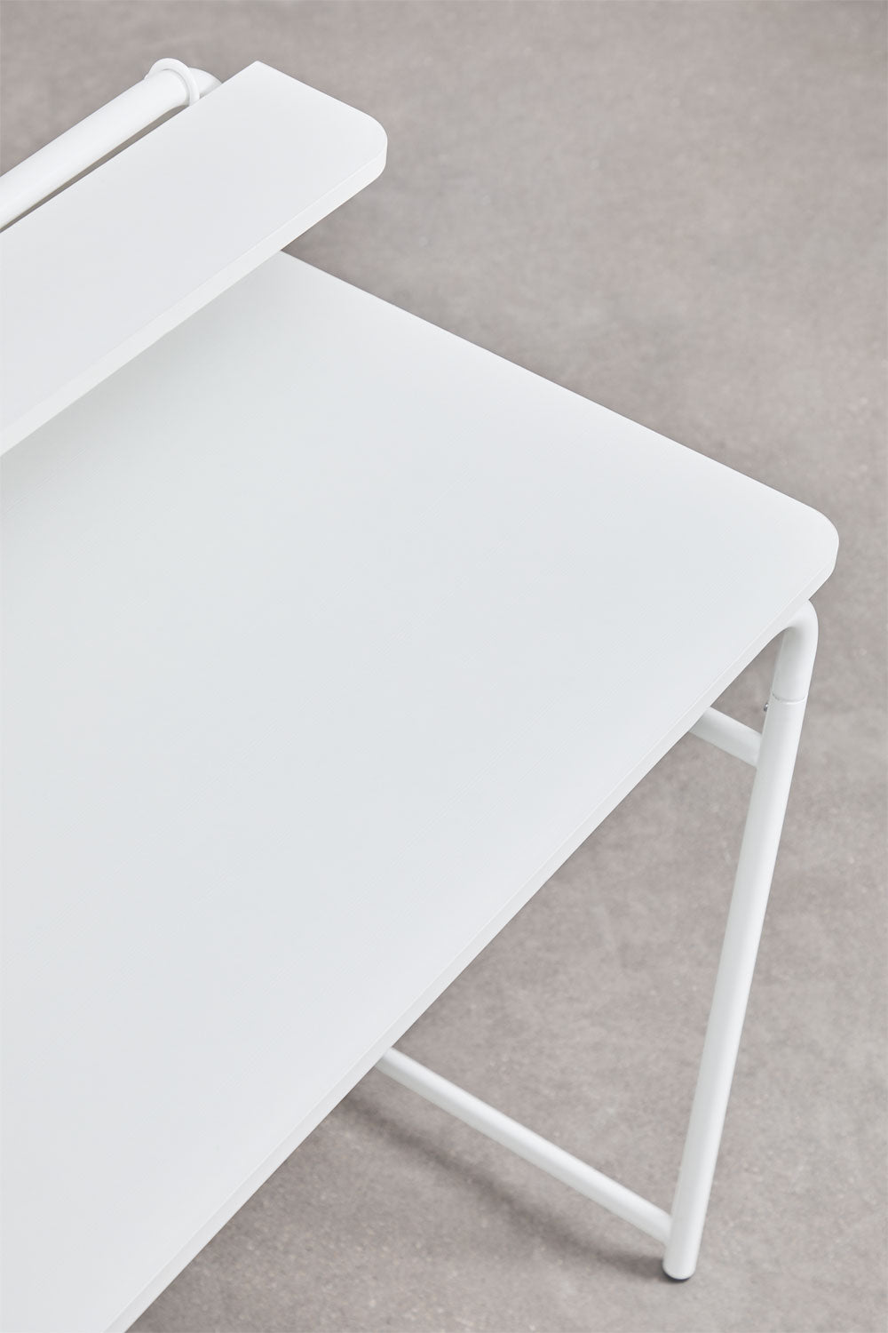 Bureau 100x45 cm en acier et bois Sibila