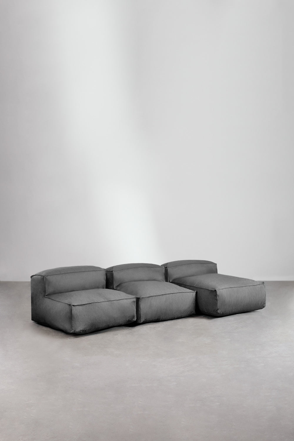 Canapé méridienne modulable de 3 pièces Dojans