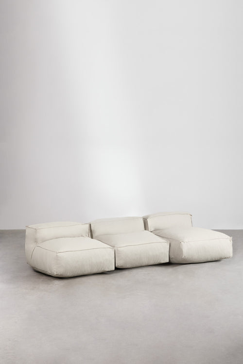 Canapé méridienne modulable de 3 pièces Dojans