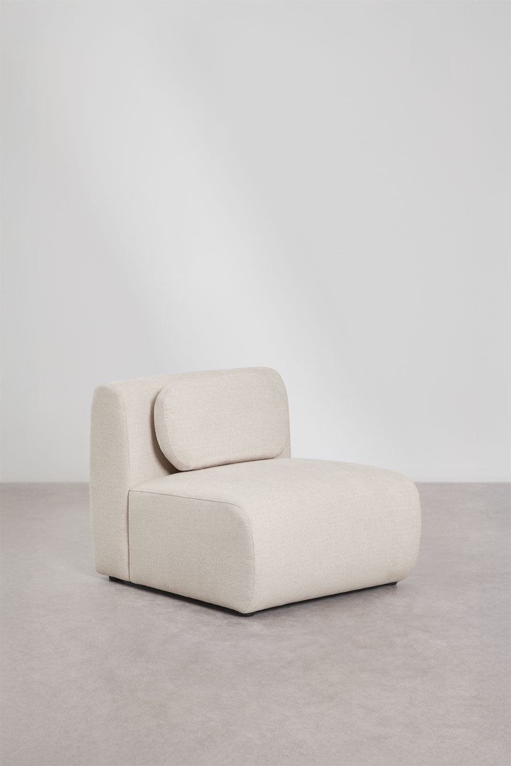 Canapé modulaire avec méridienne gauche 3 pièces en chenille Coquette