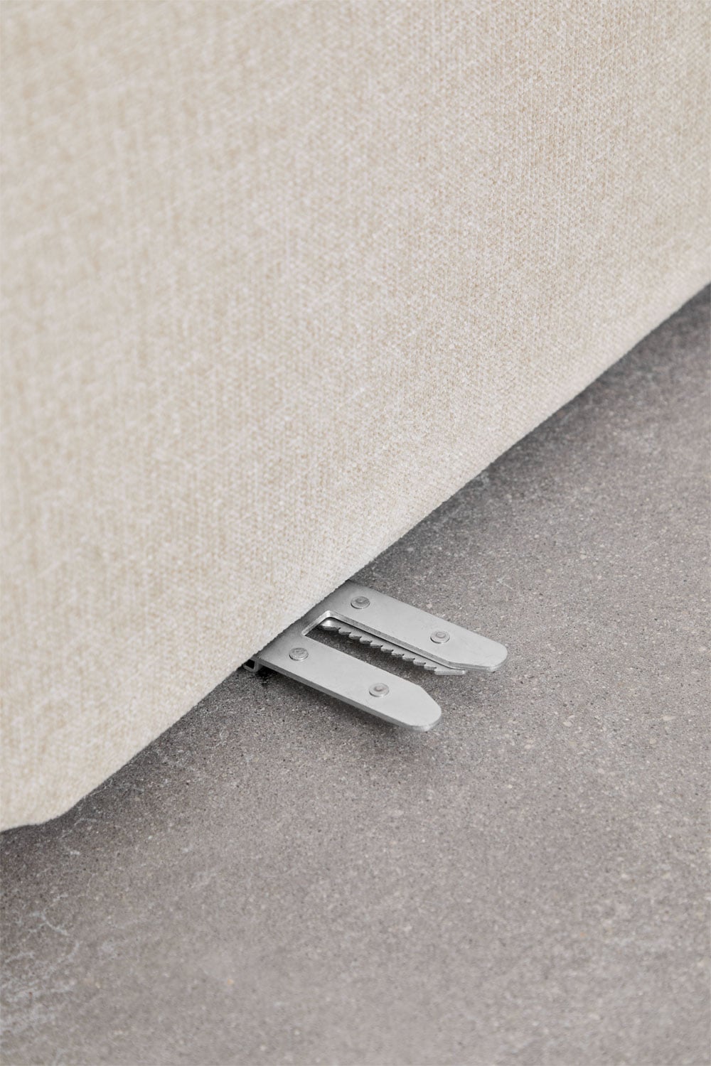 Canapé modulaire avec méridienne gauche 3 pièces en chenille Coquette