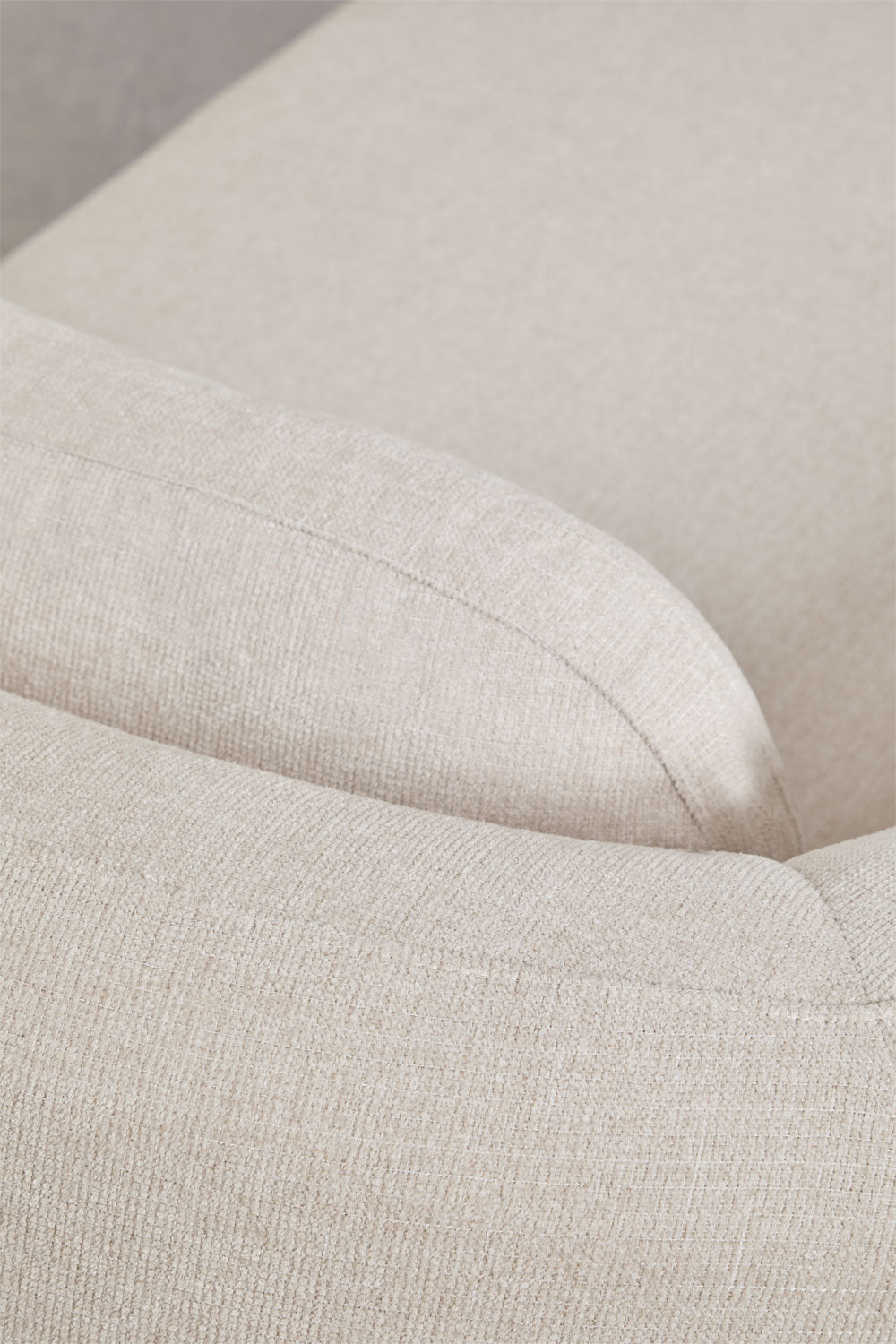 Canapé modulaire avec méridienne gauche 3 pièces en chenille Coquette