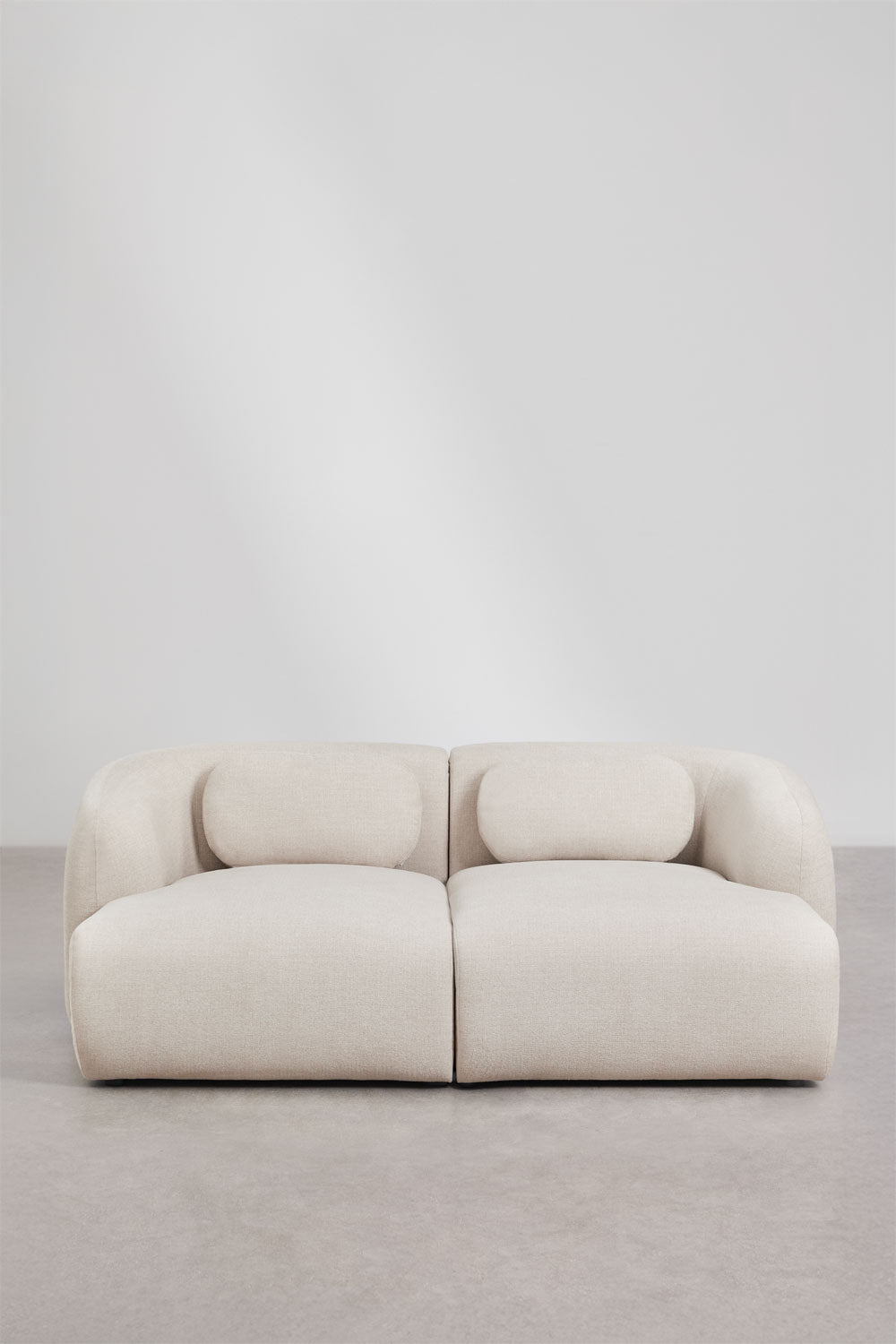 Canapé modulable 2 pièces en chenille Coquette