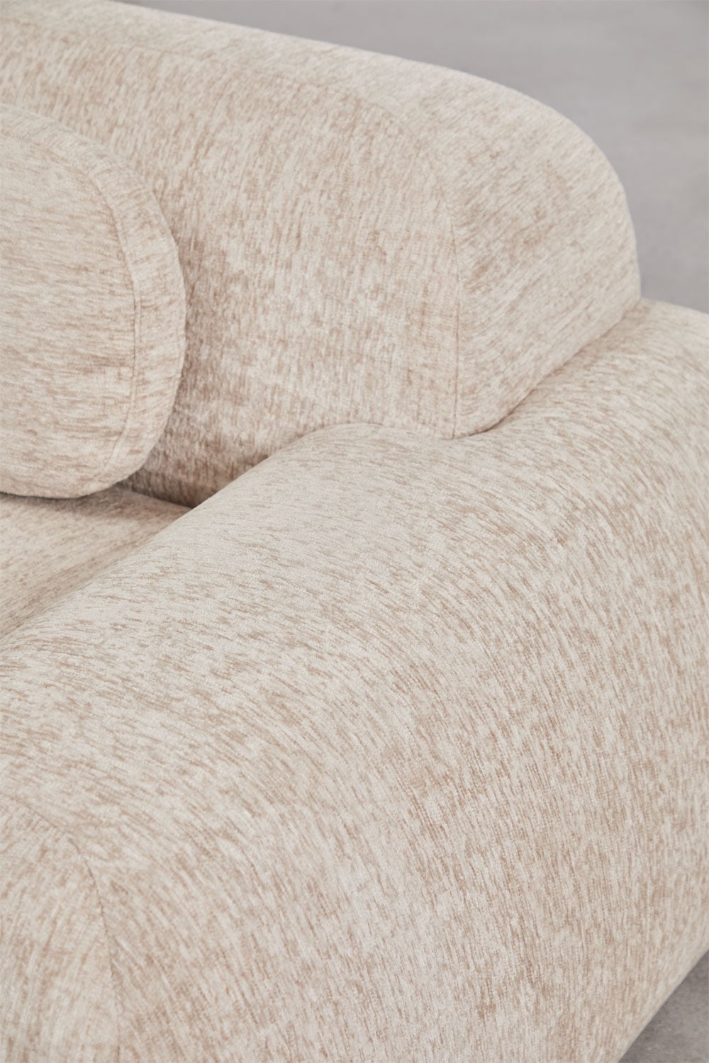 Canapé modulaire 2 pièces en chenille emballé sous vide Merida