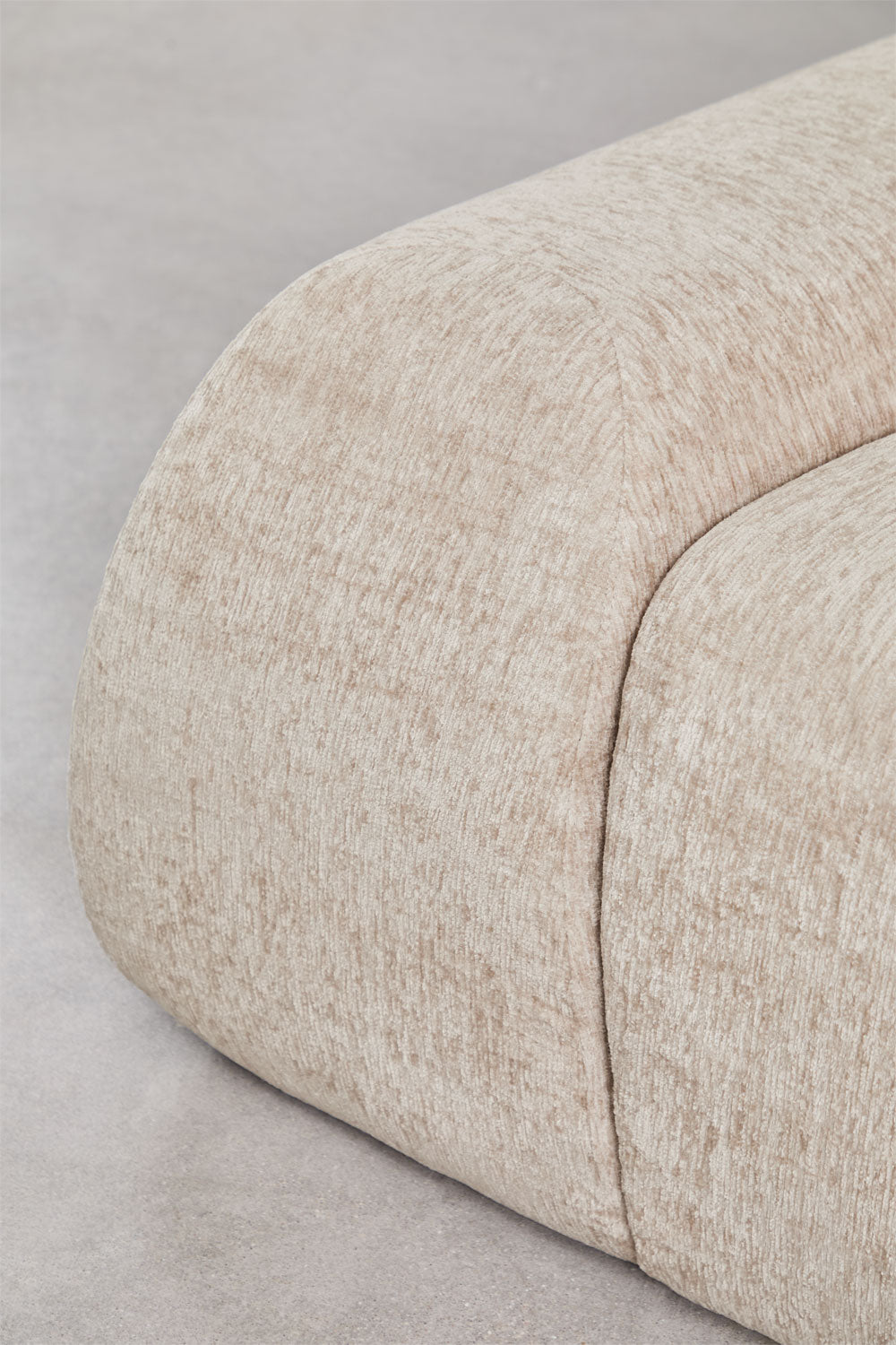 Canapé modulaire 2 pièces en chenille emballé sous vide Merida