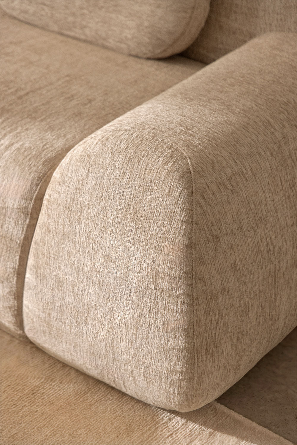 Canapé modulaire 2 pièces en chenille emballé sous vide Merida