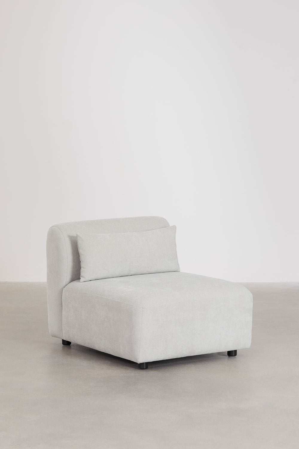 Canapé modulaire 5 pièces avec méridienne droite Fogler