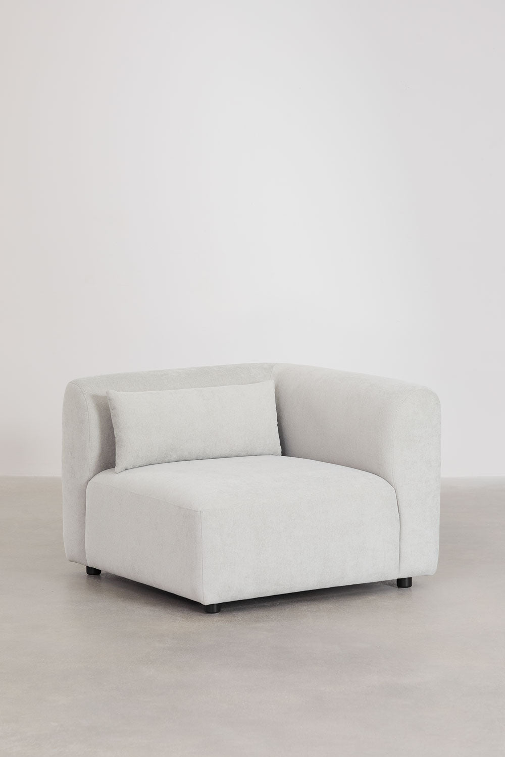 Canapé modulaire 5 pièces avec méridienne droite Fogler