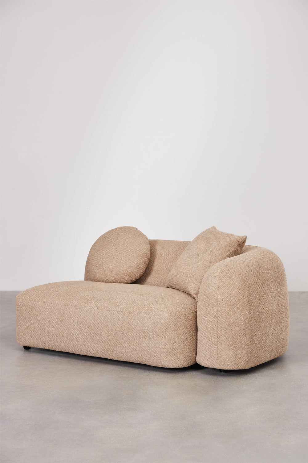 Canapé modulaire avec méridienne gauche 4 pièces en chenille Coco