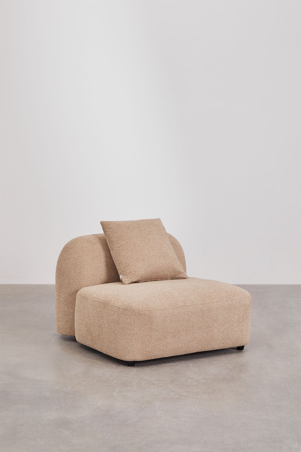Canapé modulaire avec méridienne gauche 4 pièces en chenille Coco