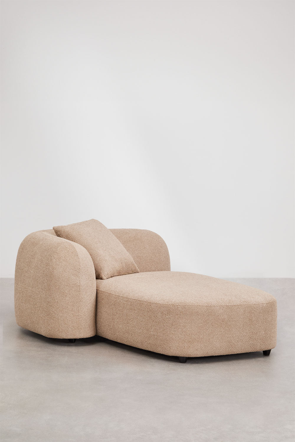 Canapé modulaire avec méridienne gauche 4 pièces en chenille Coco