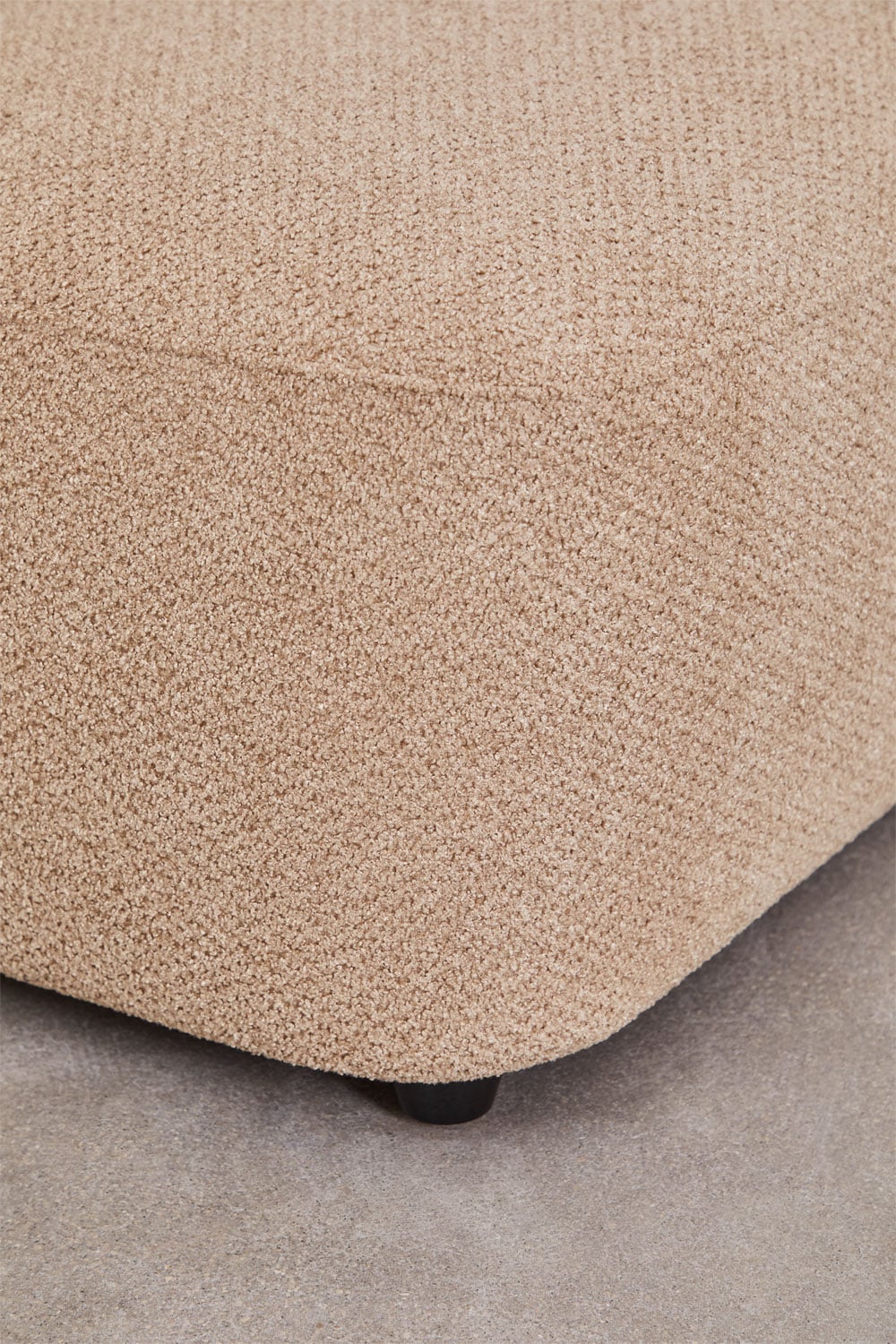 Canapé modulaire avec méridienne gauche 4 pièces en chenille Coco