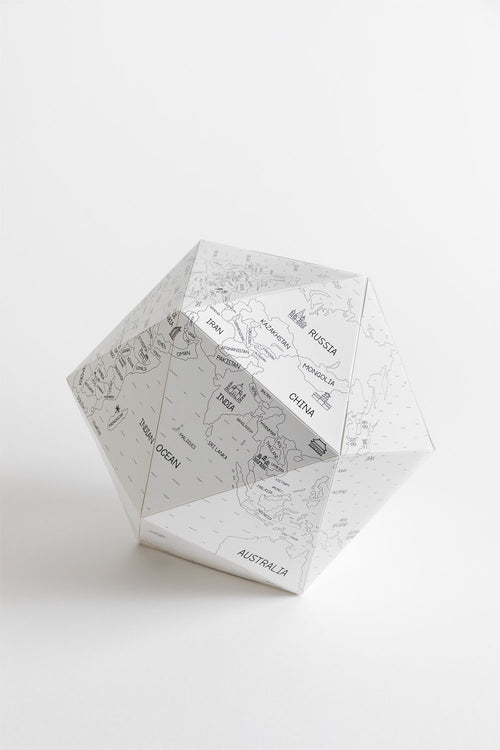 Carte du monde 3D à colorier Gunter Kids