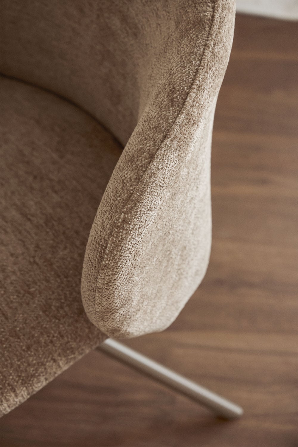 Chaise de bureau pivotante tapissée Gryon