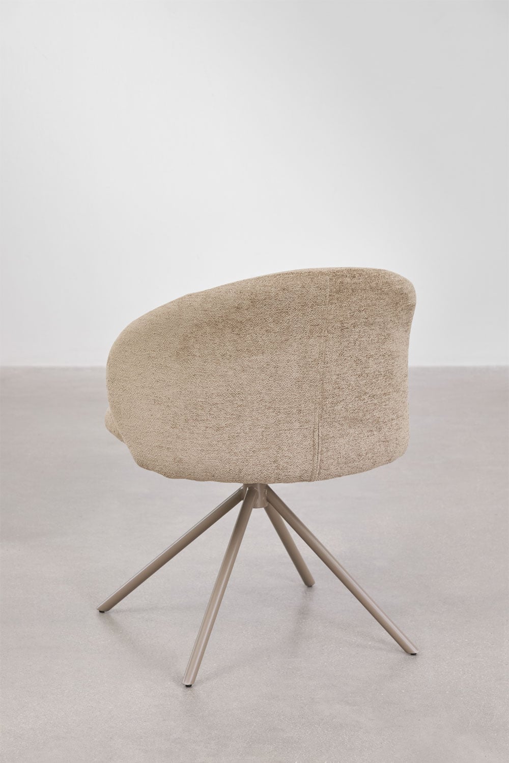 Chaise de bureau pivotante tapissée Gryon