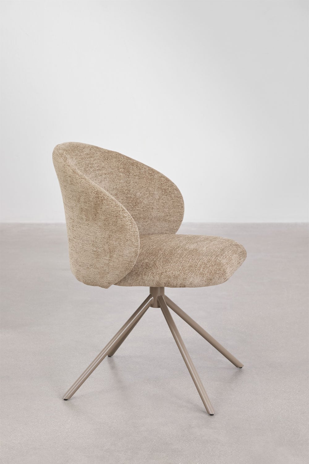 Chaise de bureau pivotante tapissée Gryon