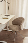 Chaise de bureau pivotante tapissée Gryon