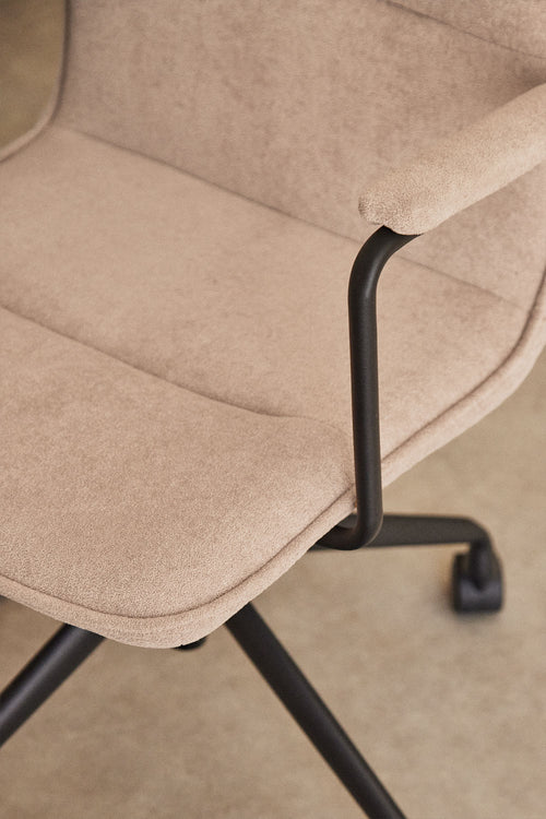 Chaise de bureau avec roulettes et accoudoirs Seifert
