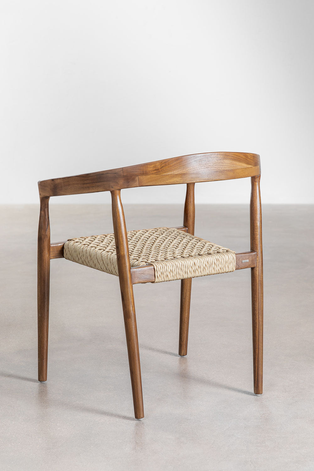 Chaise de jardin avec accoudoirs en bois de teck Visby
