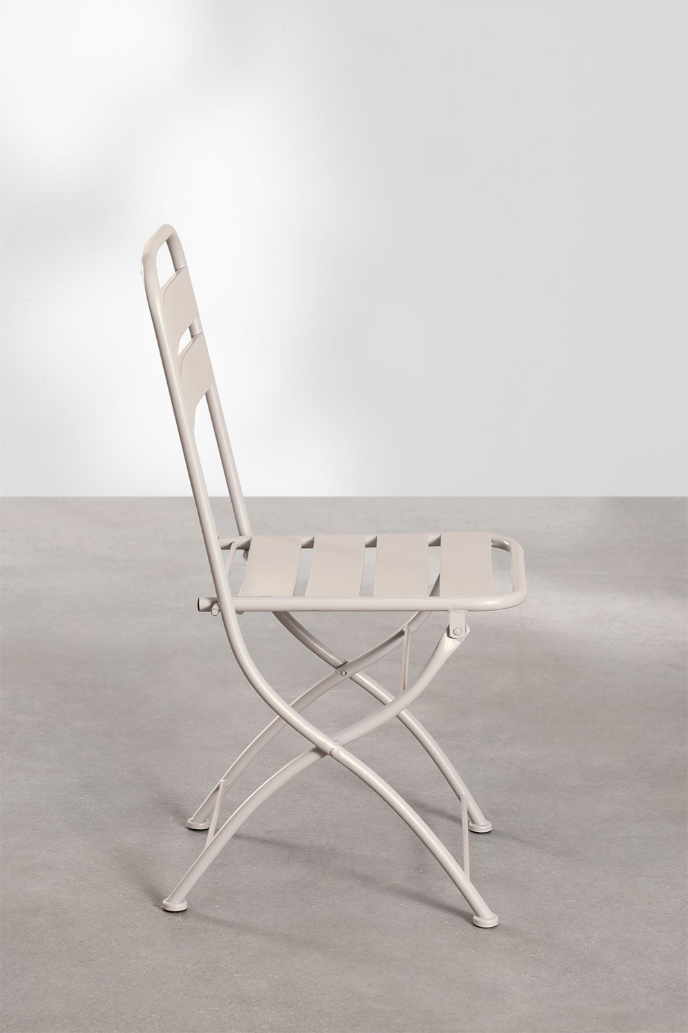 Chaise de jardin pliante en acier Janti