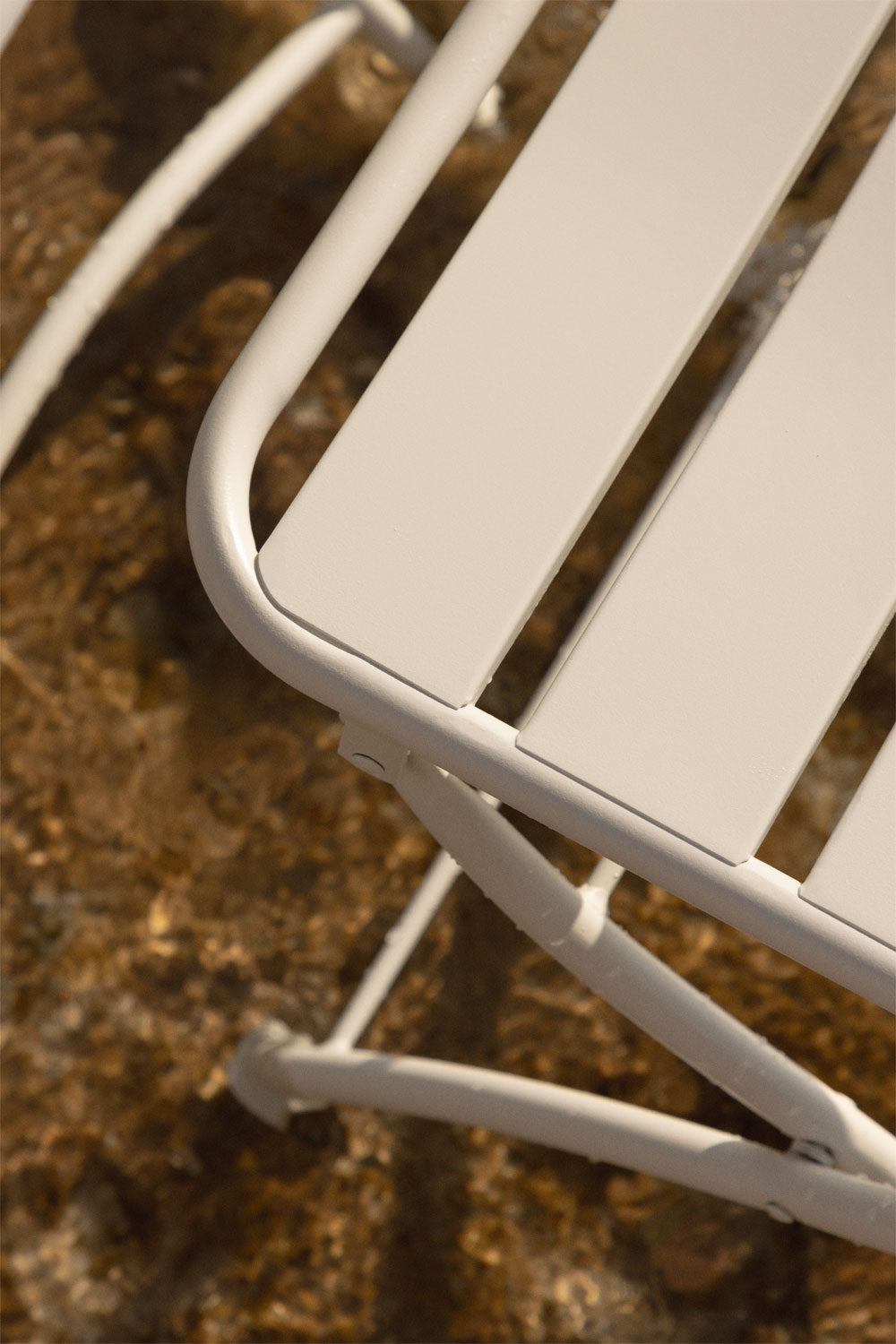 Chaise de jardin pliante en acier Janti