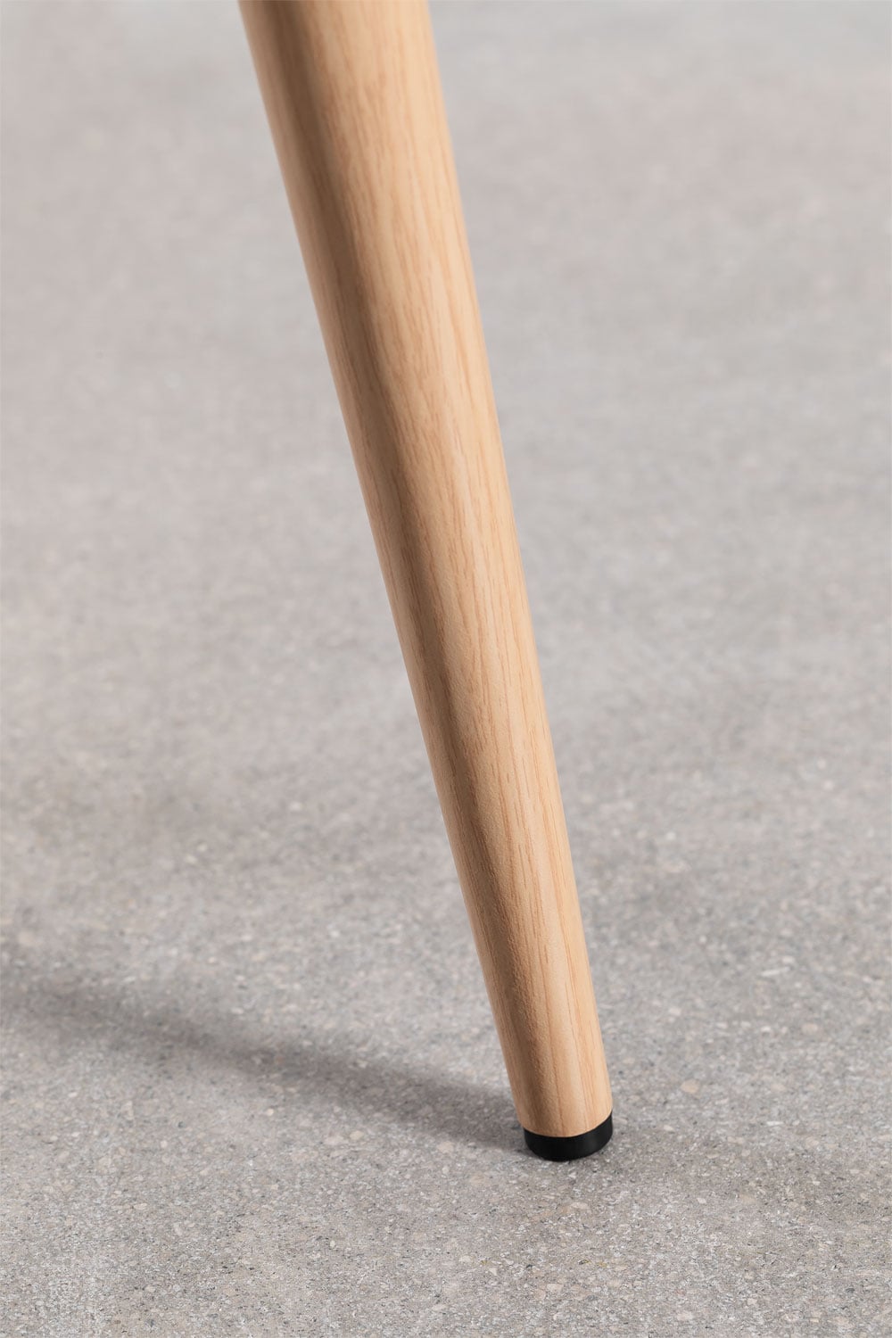 Chaise de salle à manger rembourrée et en acier Kana