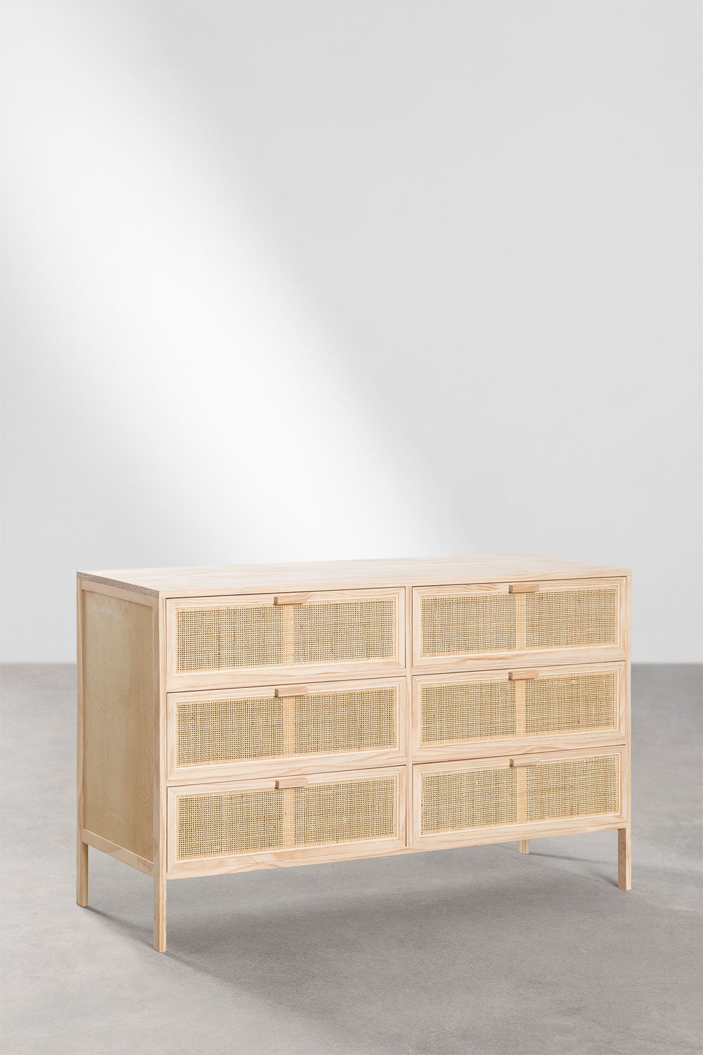 Commode en rotin et bois Reyna Natural Kids
